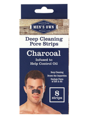 Men's Own 8 Pack Deep Cleansing Pore Strips Charcoal