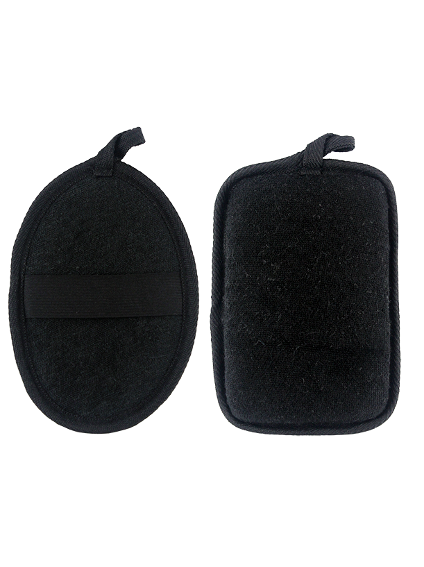 2PC FACE SPONGE PAD AND DUAL TEXTURE BATH SPONGE