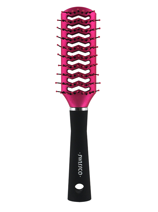 SOFT TOUCH VENT HAIR BRUSH WITH POLYPIN BRISTLES