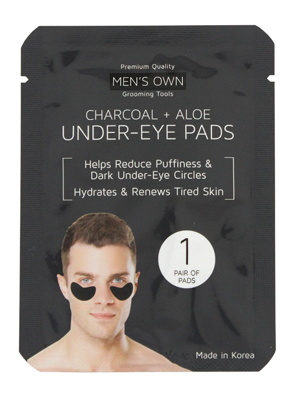 5 PAIR KOREAN UNDER-EYE PADS, CHARCOAL + ALOE