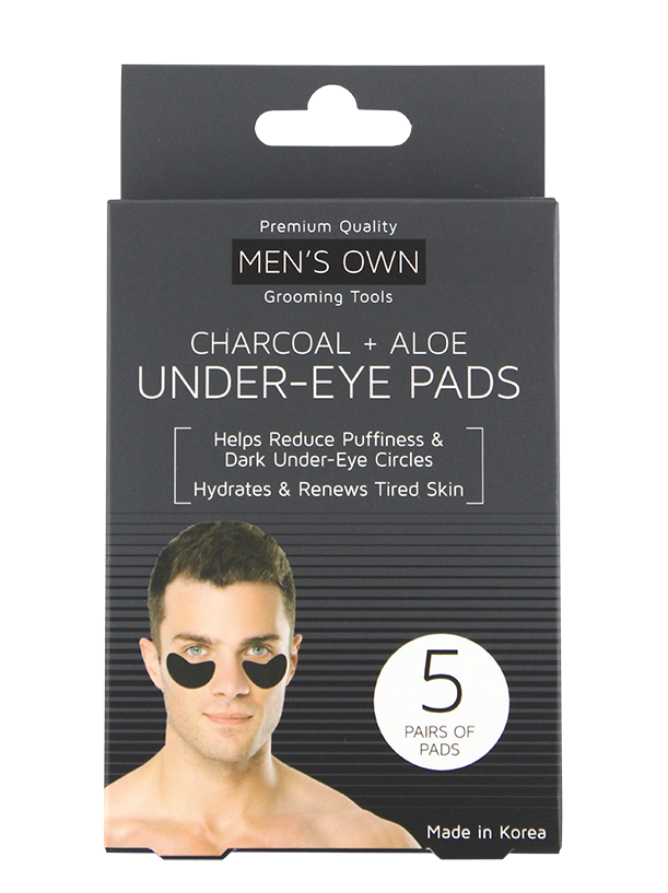 5 PAIR KOREAN UNDER-EYE PADS, CHARCOAL + ALOE