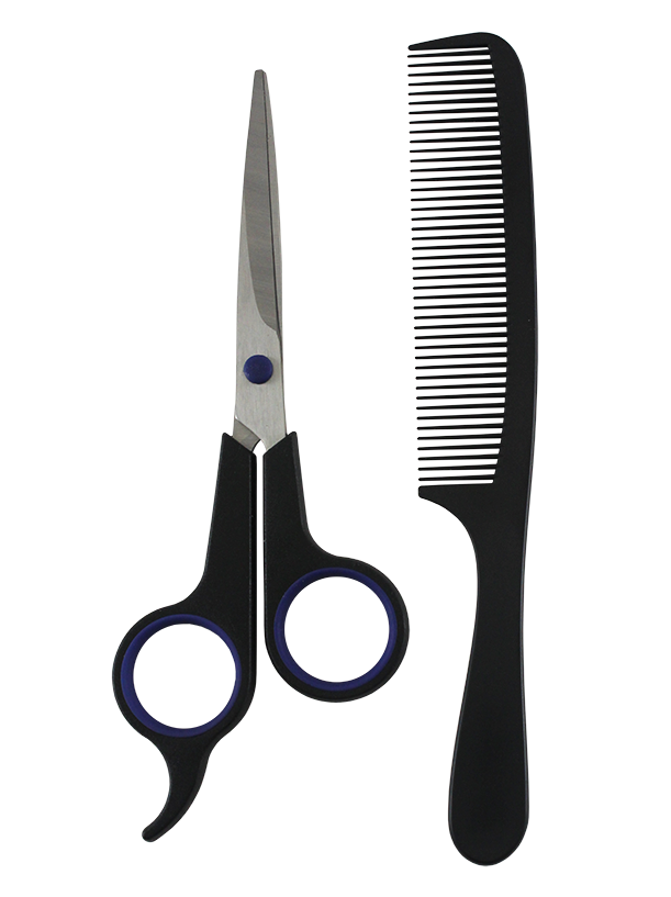 BARBER SCISSORS WITH COMB