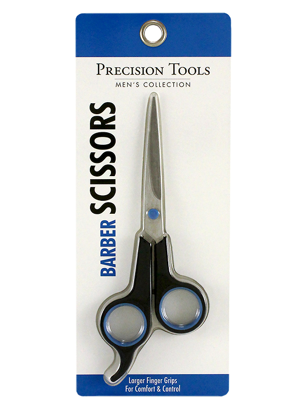 BARBER SCISSORS BLACK WITH BLUE