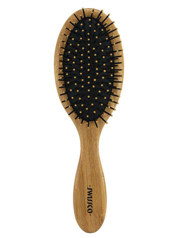 Bamboo Oval Hair Brush Cushion Polypin