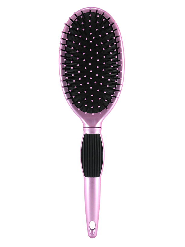 OVAL HAIR BRUSH WITH BLACK COMFORT GRIP