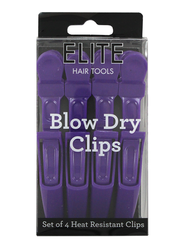 Elite 4 Pack Heat Resistant Blow Dry Clips