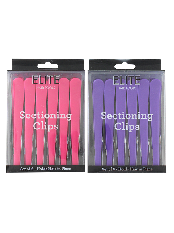 Elite 6 Pack Hair Sectioning Clips