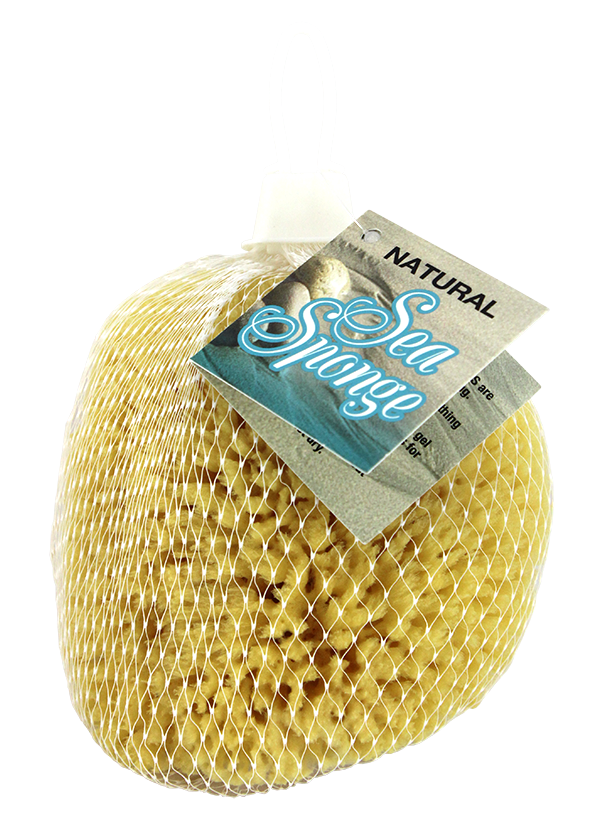 Natural Sea Sponge. Yellow Sponge 5"-6".