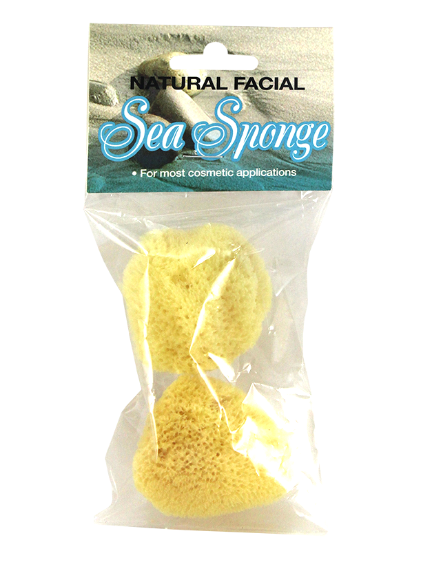 Natural Cosmetic Facial Sea Sponge 2 Pack