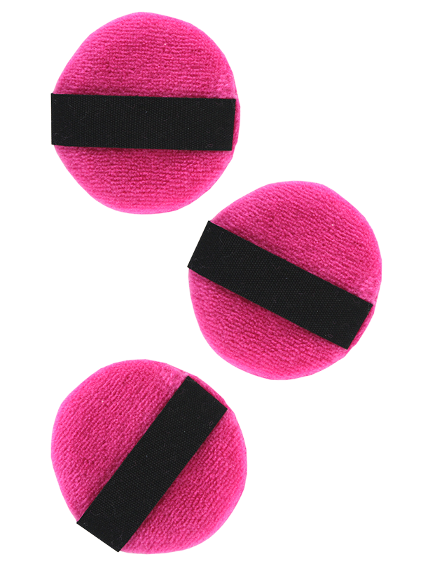 Precision Beauty Velour Powder Puff 3-Pack