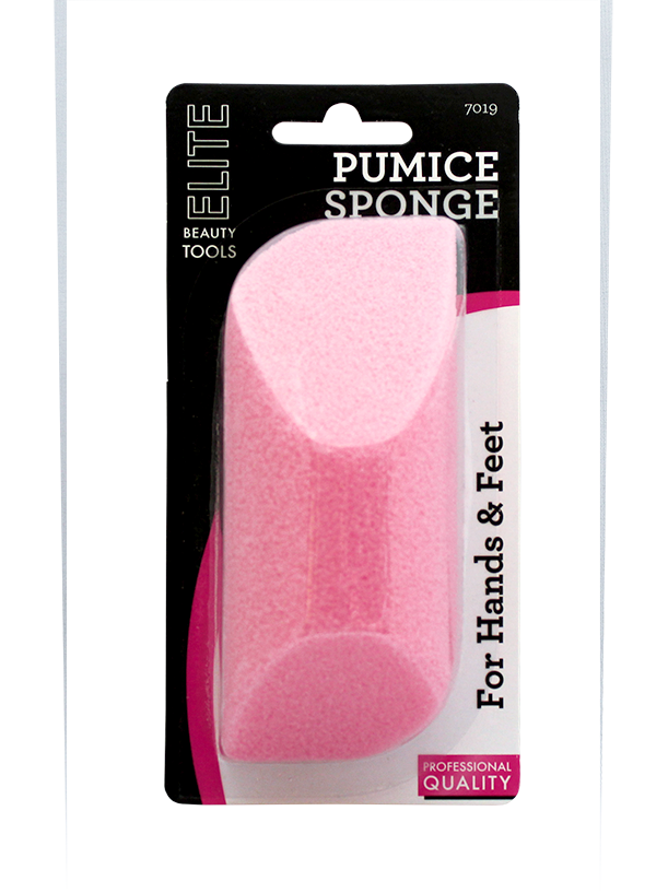 Elite Angled Pumice Sponge on Blistered Card
