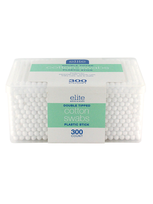 Elite Extra Long Wood Stick Cotton Swabs, 200-Count