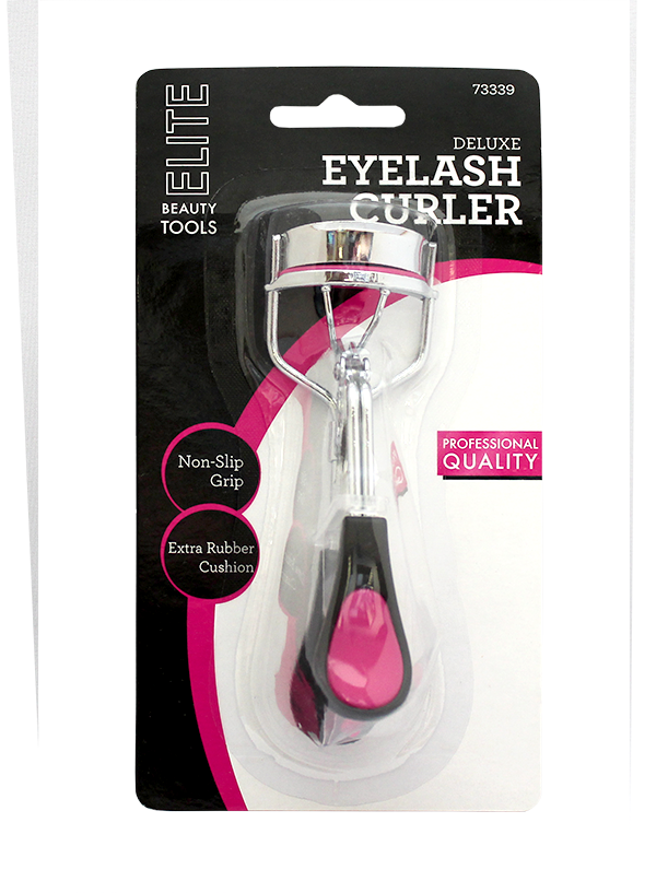 Elite Stainless Steel Deluxe Eyelash Curler w/Extra Rubber Pad