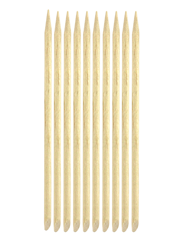 Elite Wooden Manicure Sticks 11.5CM 10 Pack