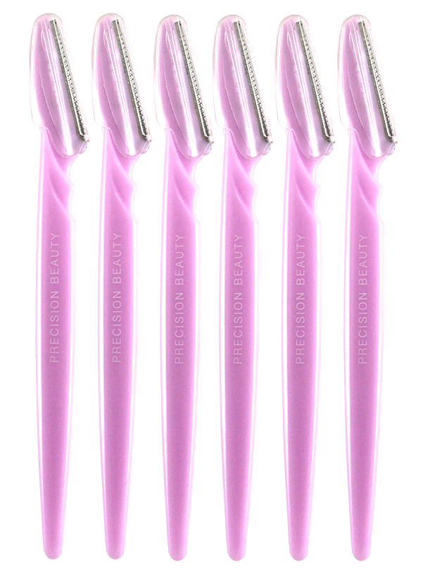 Precision Beauty 6pc Eyebrow Razors in Purple