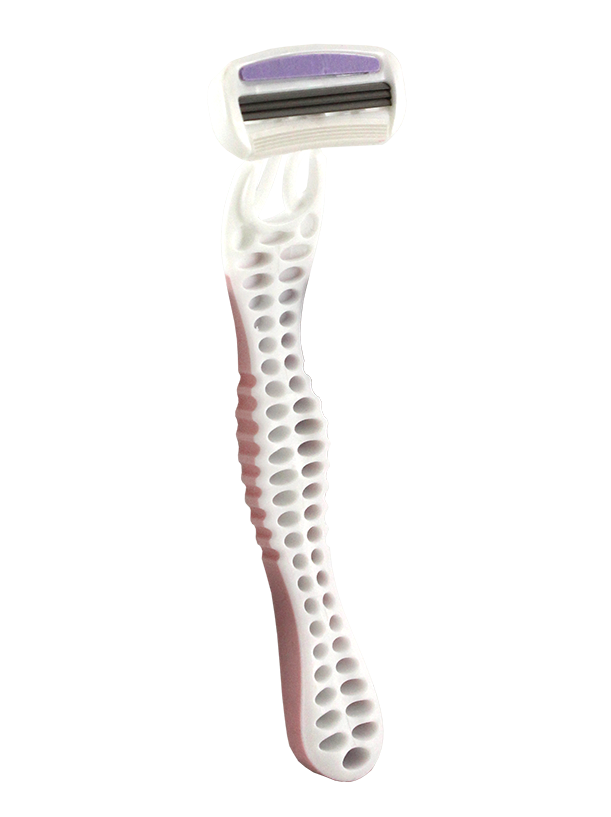 4PK TRIPLE BLADE DISPOSABLE OVAL HEAD RAZORS