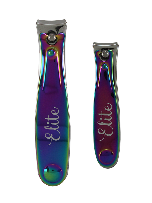 RAINBOW COLLECTION 2PC NAIL CLIPPER SET.