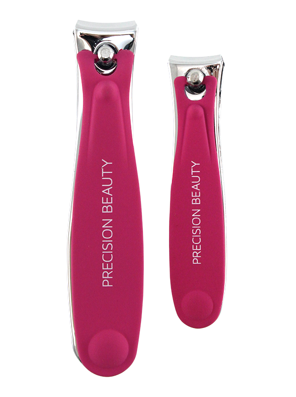 PRO 2PC NAIL CLIPPER SET W/ SOFT TOUCH GRIP