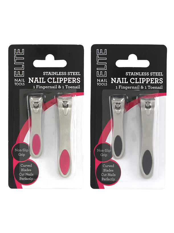 2PC NAIL CLIPPER SET ON BLISTER CARD