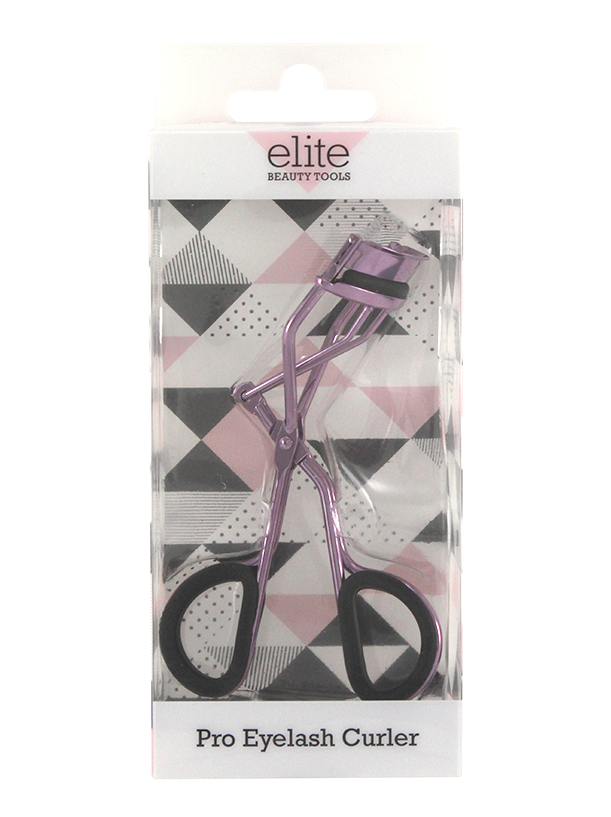 EYELASH CURLER ELECTROPLATE FINISH IN PET BOX. PINK & PURPLE