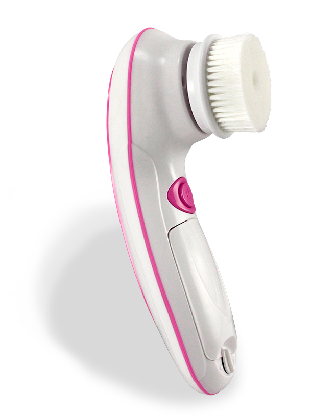 Sonic Facial Brush with 1 Nylon & 1 Silicone Brush Head.