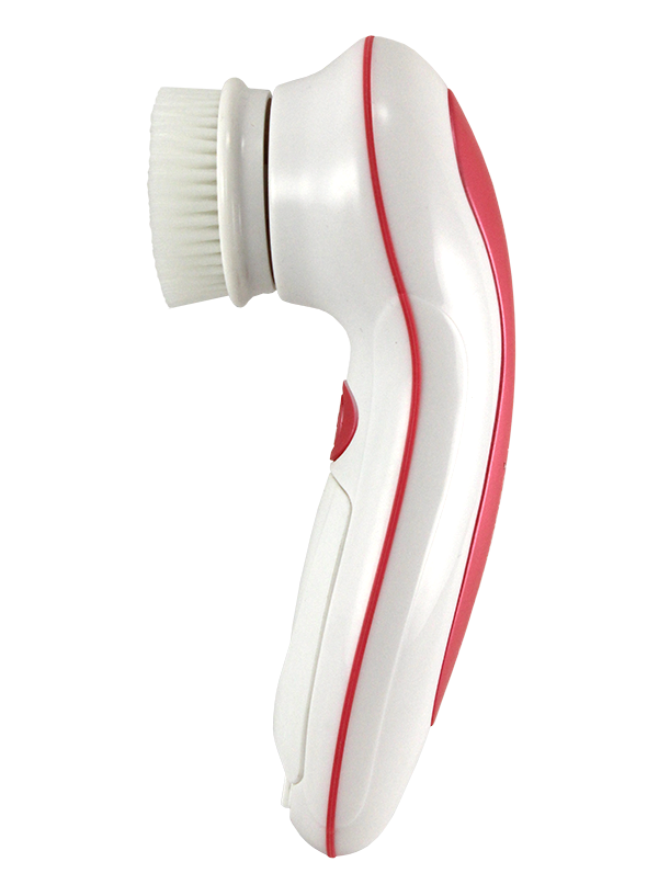 SONIC FACIAL BRUSH WITH 1 NYLON & 1 SILICONE BRUSH HEAD