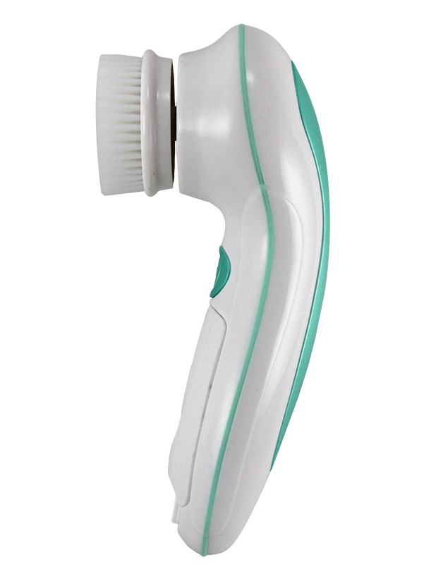 SONIC FACIAL BRUSH WITH 1 NYLON & 1 SILICONE BRUSH HEAD