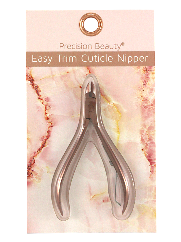 CUTICLE NIPPER. PINK MARBLE