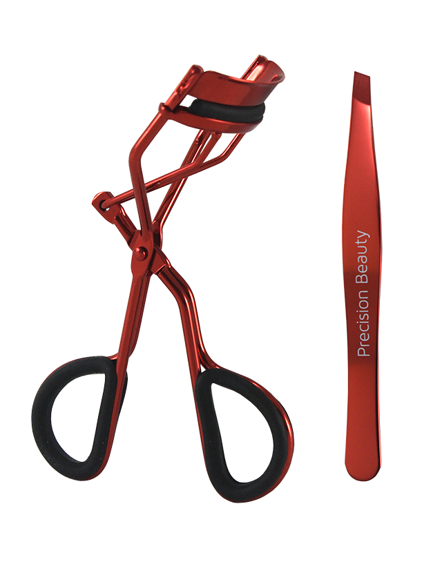 EYELASH CURLER AND TWEEZER SET