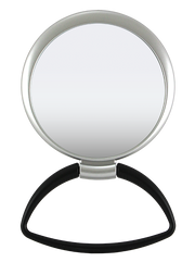 Hanging / Standing Mirror 1X/5X Black Handle, Matte Metallic Color Frame