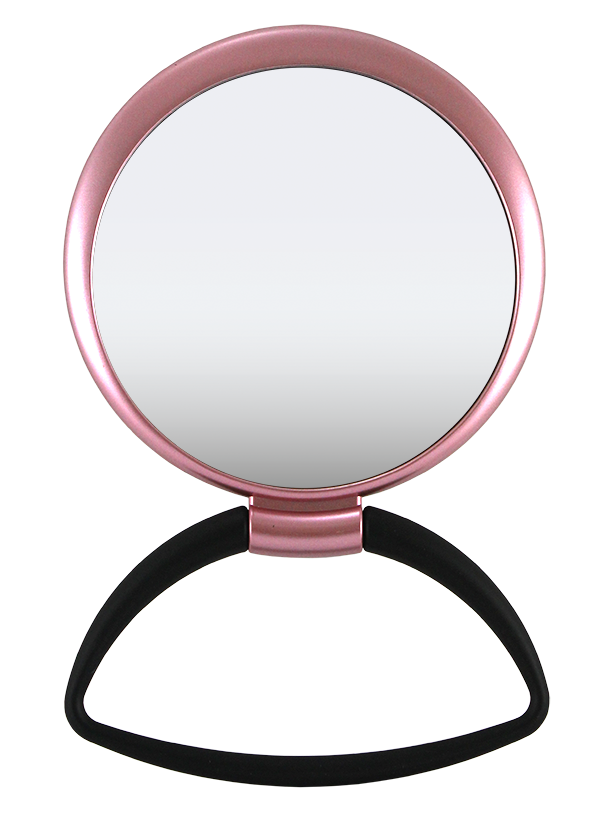 Hanging / Standing Mirror 1X/5X Black Handle, Matte Metallic Color Frame