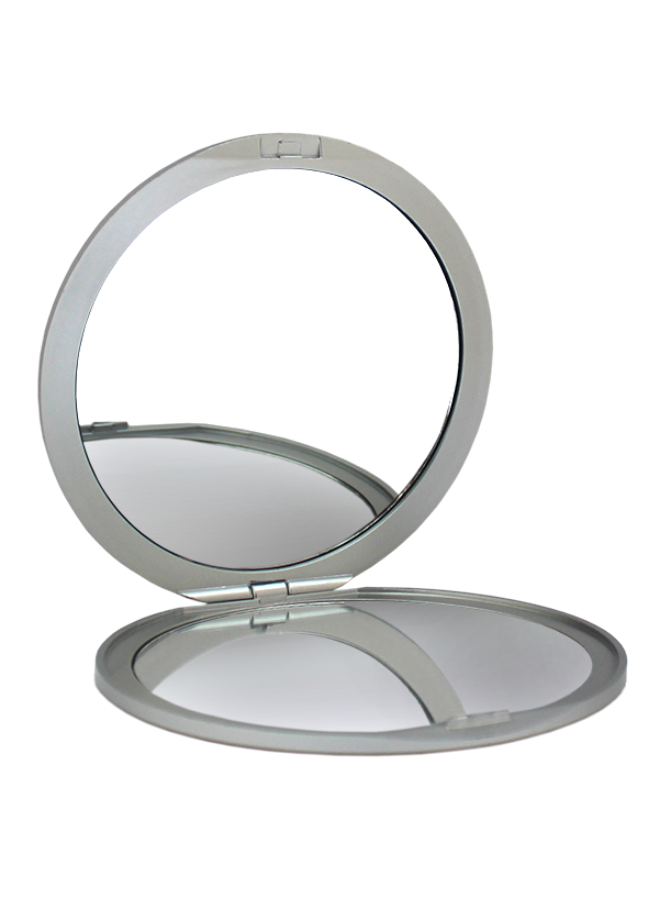Round Compact Mirror 4", 1x/5x. Extra Flat