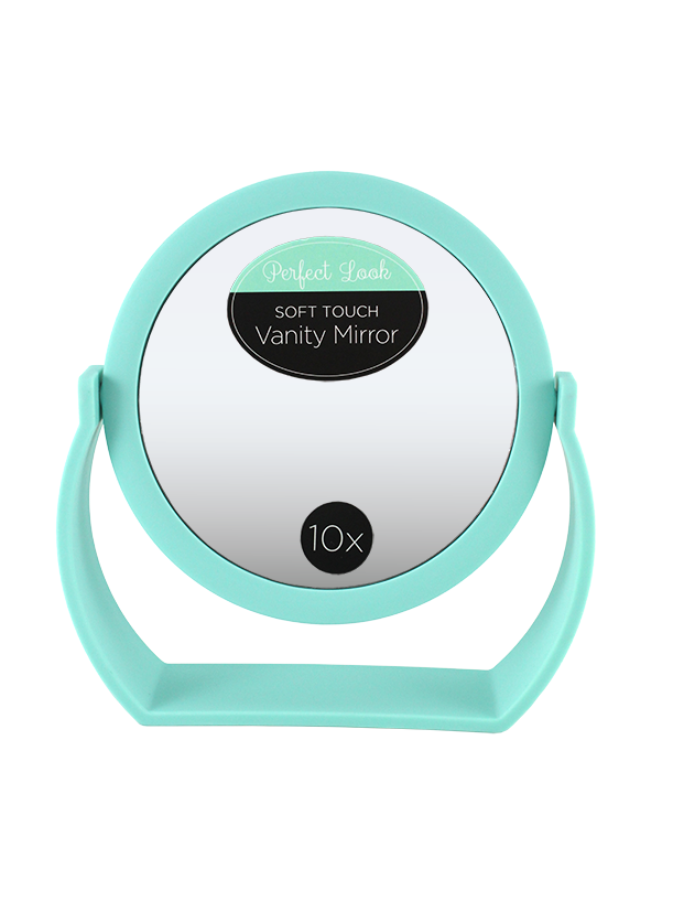 Soft Touch Round Standing Mirror 1X/10X